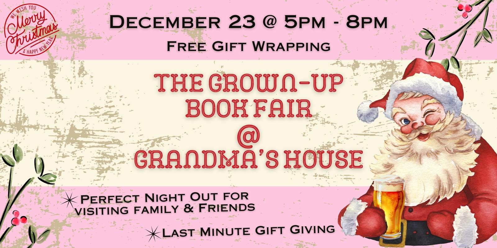 Banner image for Grown-Up Book Fair at Grandma's House