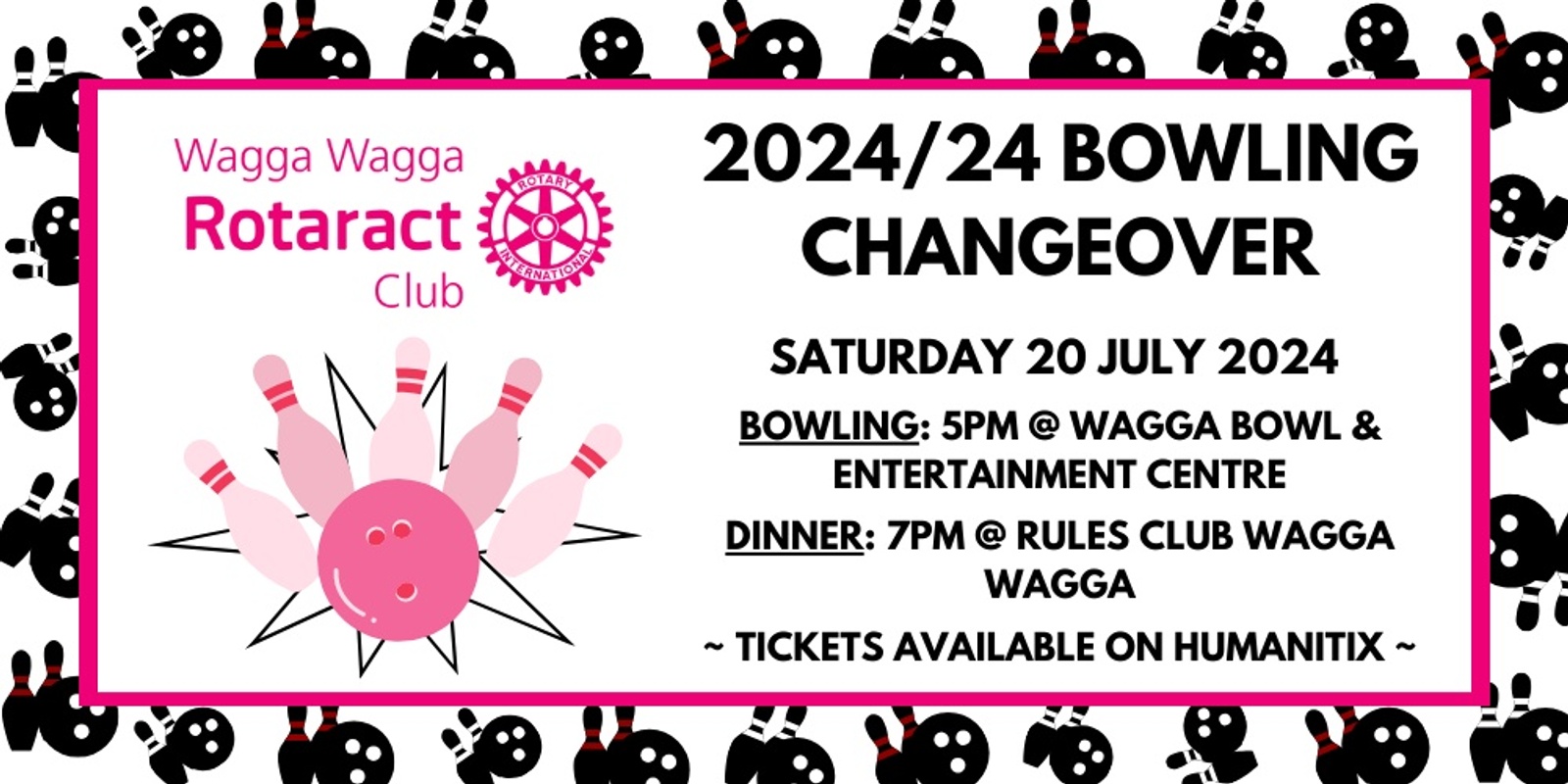 Banner image for Wagga Rotaract Bowling Changeover 2024/25
