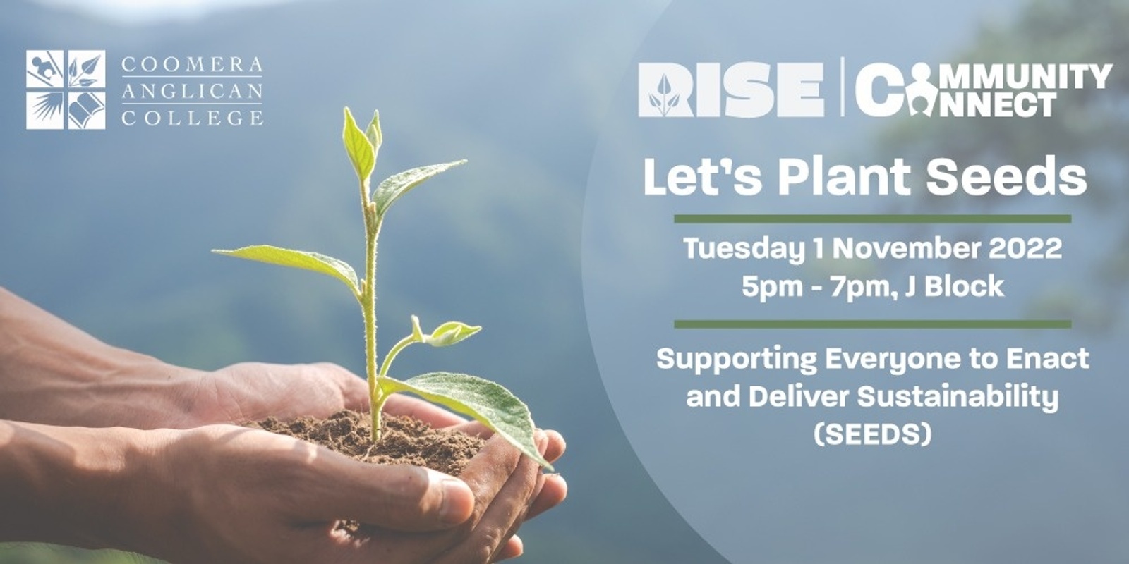 Banner image for RiSE and Community Connect present: Let’s Plant Seeds 