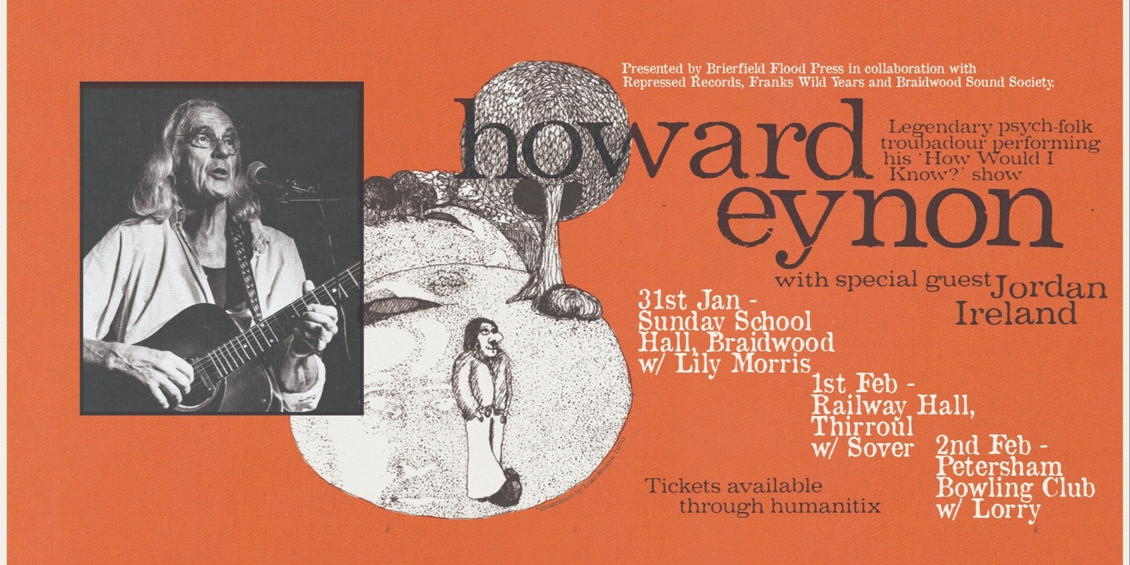 Banner image for Howard Eynon's 'How Would I Know' show w/ Jordan Ireland & Sover + DJ Monkberry Moon Delights 