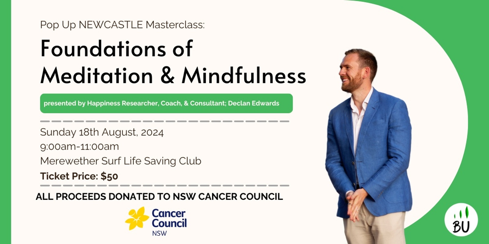 Banner image for Pop Up Newcastle Masterclass: Foundations of Meditation & Mindfulness