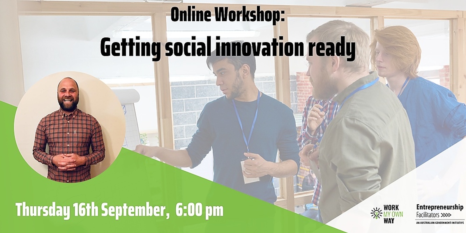 Banner image for Getting social innovation ready - Webinar