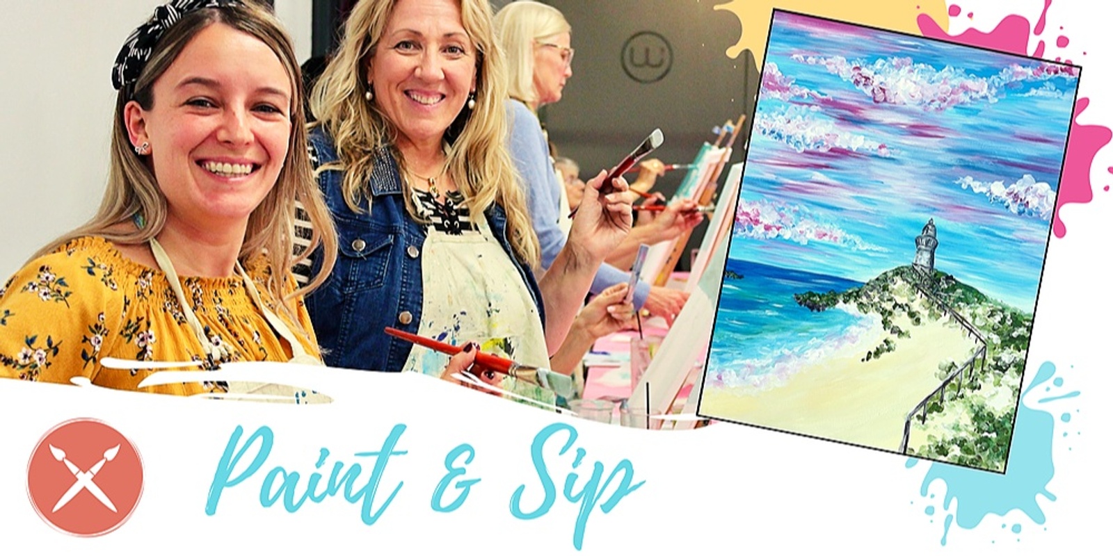 Paint & Sip Event: Pinky's Beach 10/05/23 | Humanitix