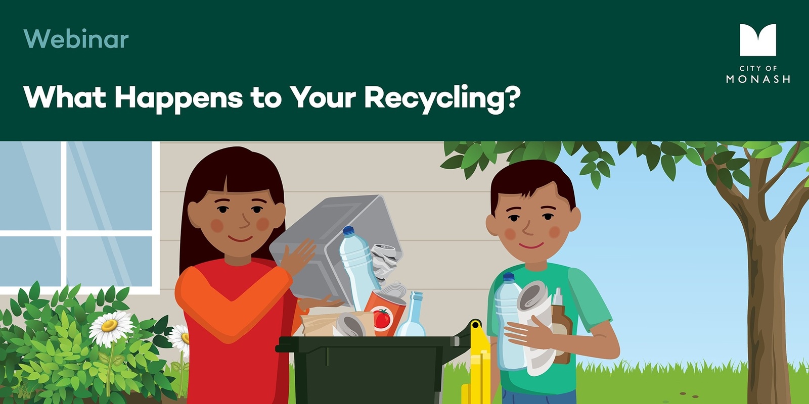 Banner image for What Happens to Your Recycling? Webinar - Monash Council