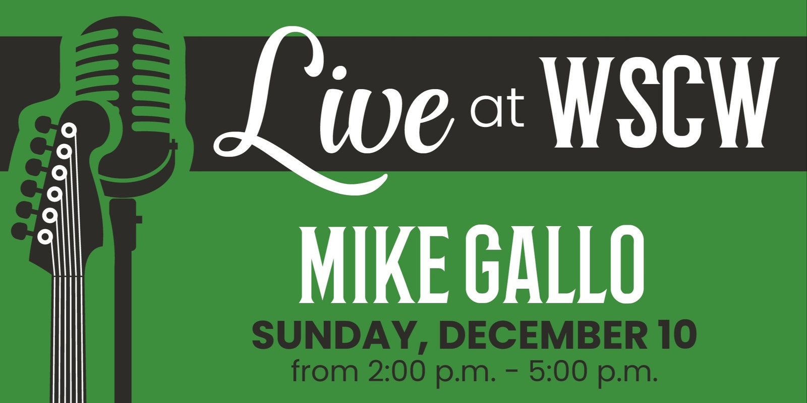 Banner image for Mike Gallo Live at WSCW December 10
