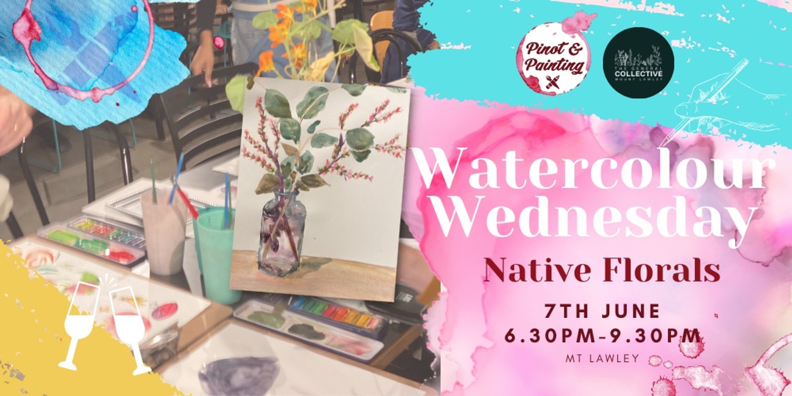 Native Florals - Watercolour Wednesday @ The General Collective