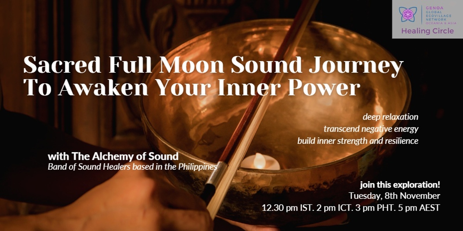 Banner image for Sacred Full Moon Sound Journey To Awaken Your Inner Power