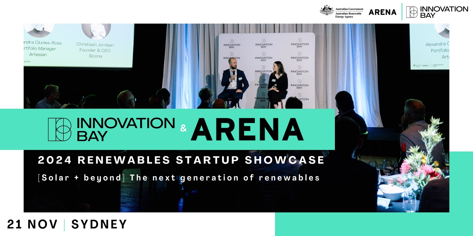 Banner image for Innovation Bay & ARENA 2024 Renewables Startup Showcase