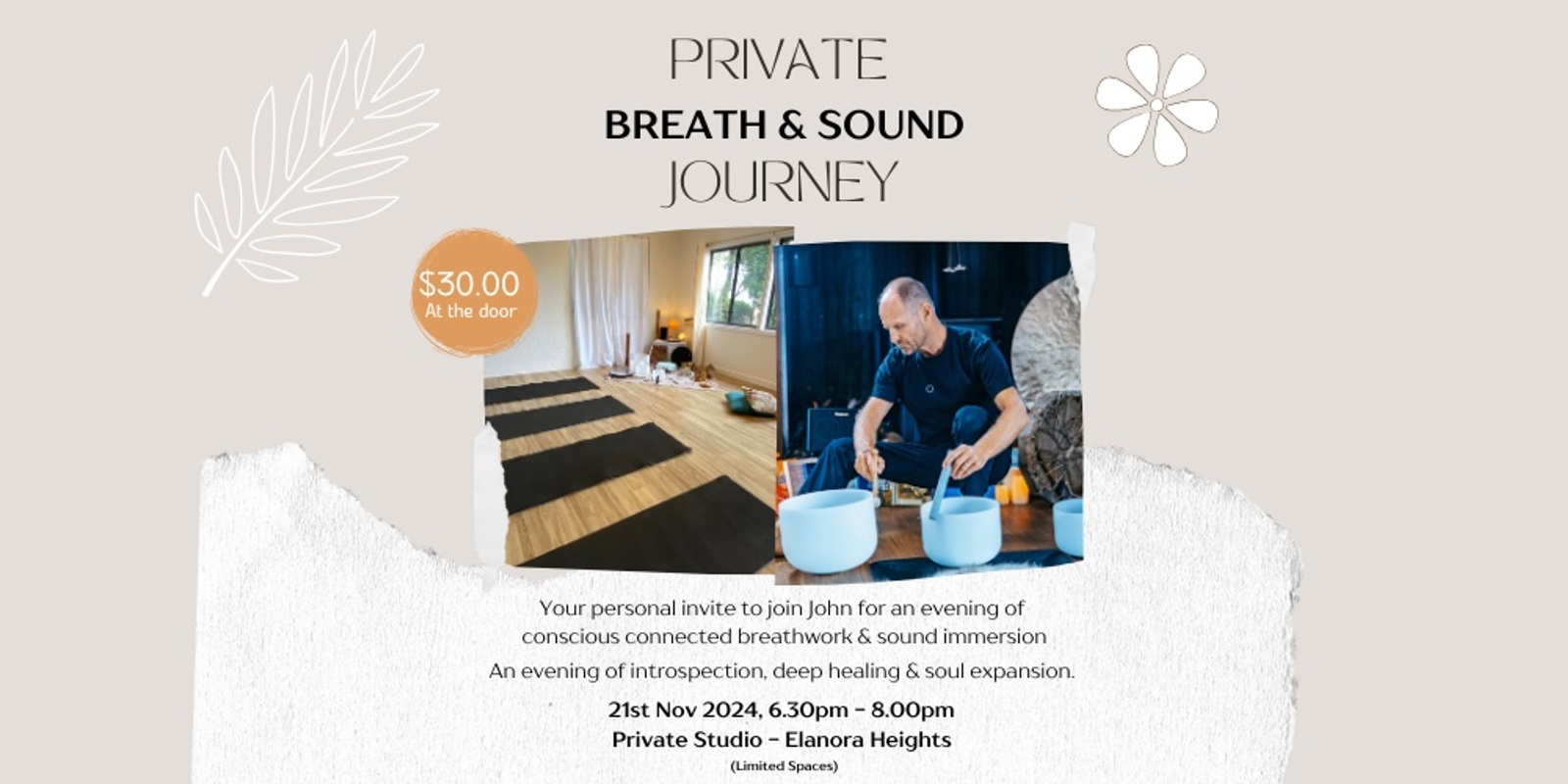 Banner image for Private Breath and Soundflow evening 