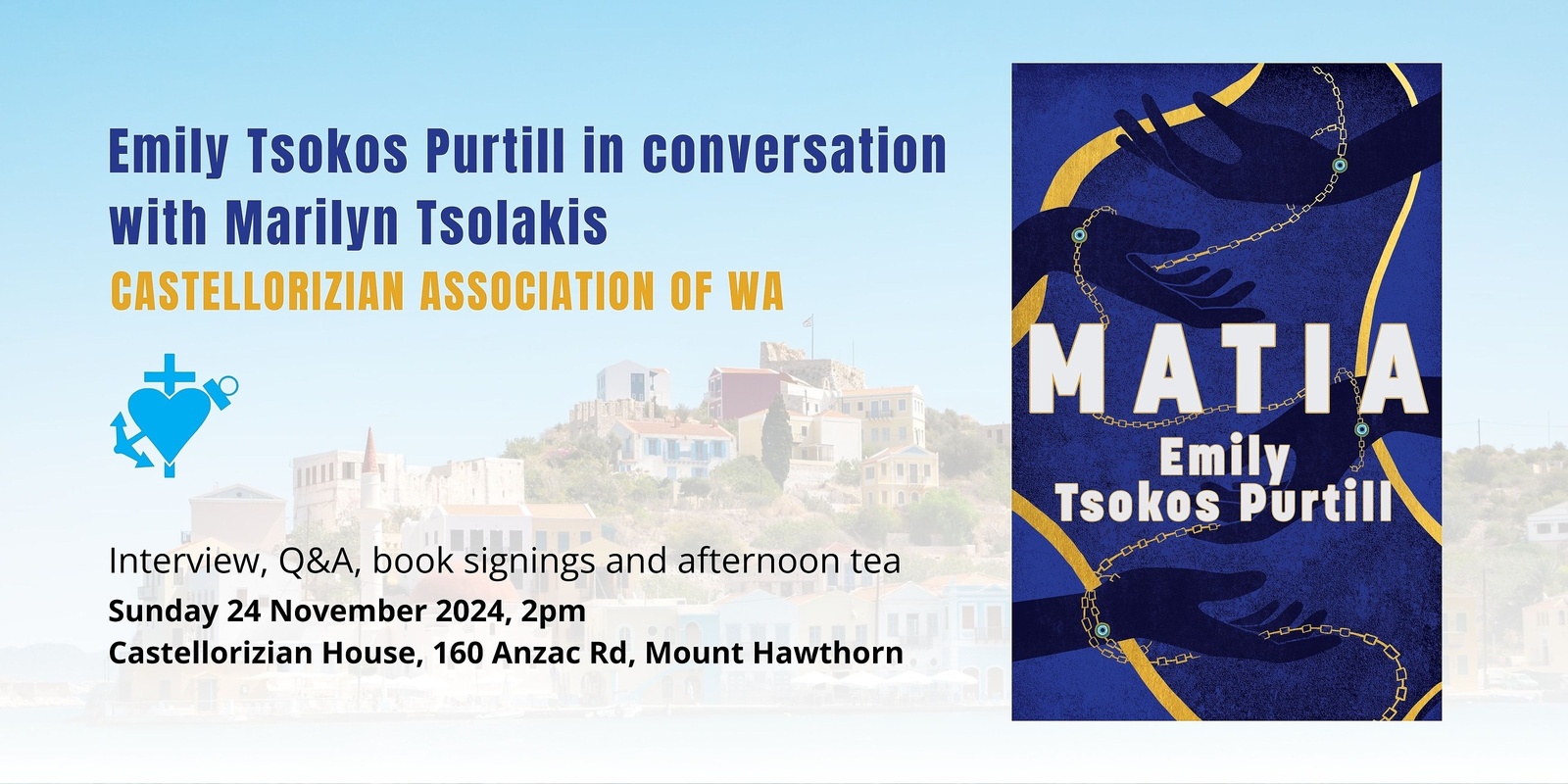 Banner image for Castellorizian Association of WA Matia book launch