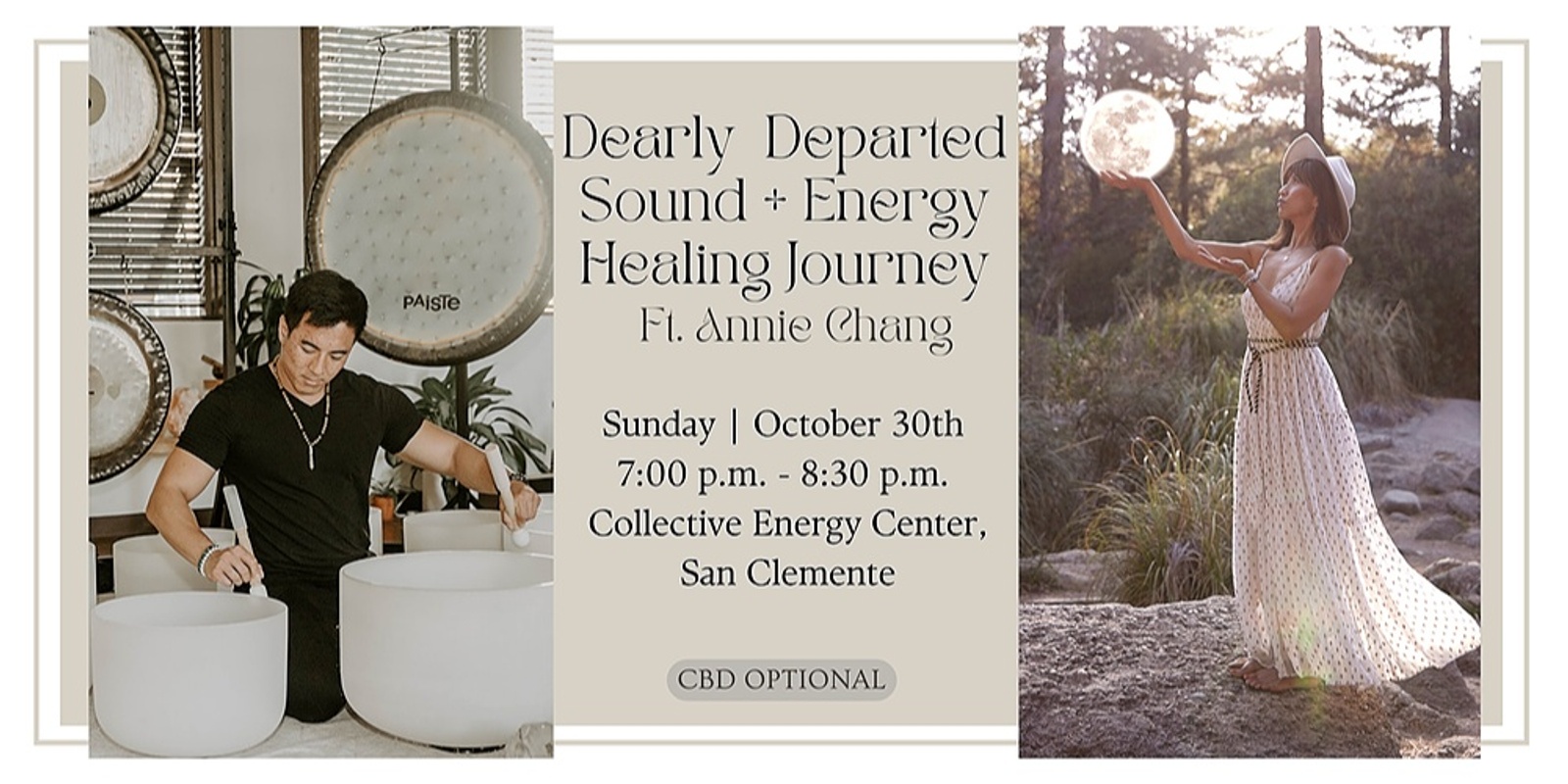 Banner image for Dearly Departed: Ancestral Healing with Sound + Energy Healing ft. Annie Chang (San Clemente)