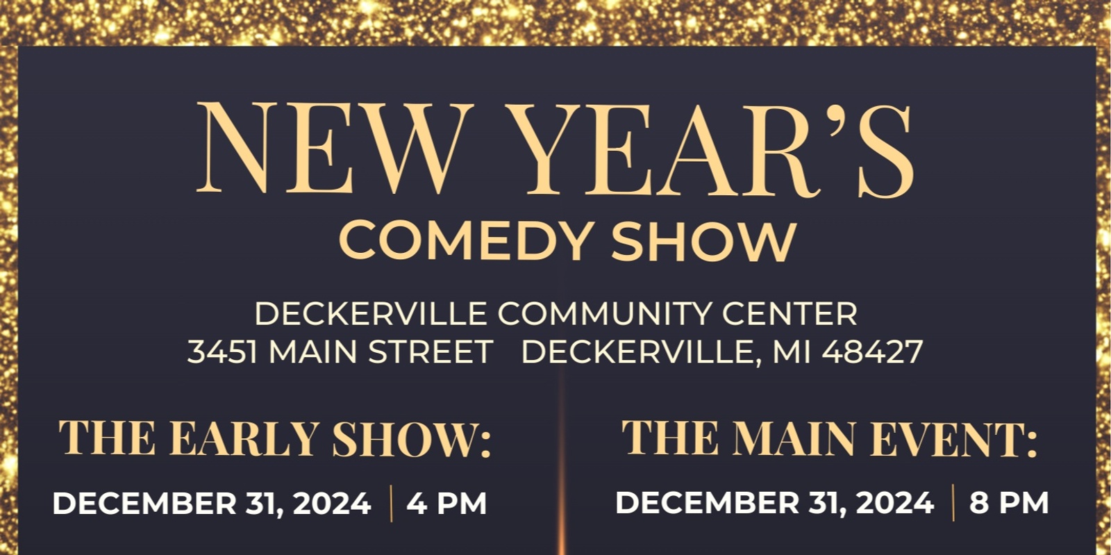 Banner image for New Year's Eve Comedy Show - The Later Show