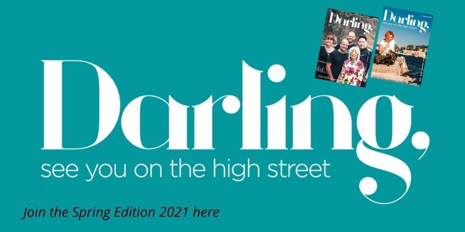 Banner image for Spring Edition 2021 - Darling Magazine Business Participation