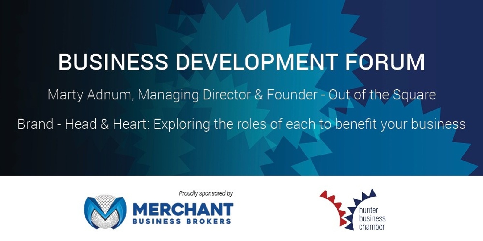 Banner image for Business Development Forum featuring Marty Adnum