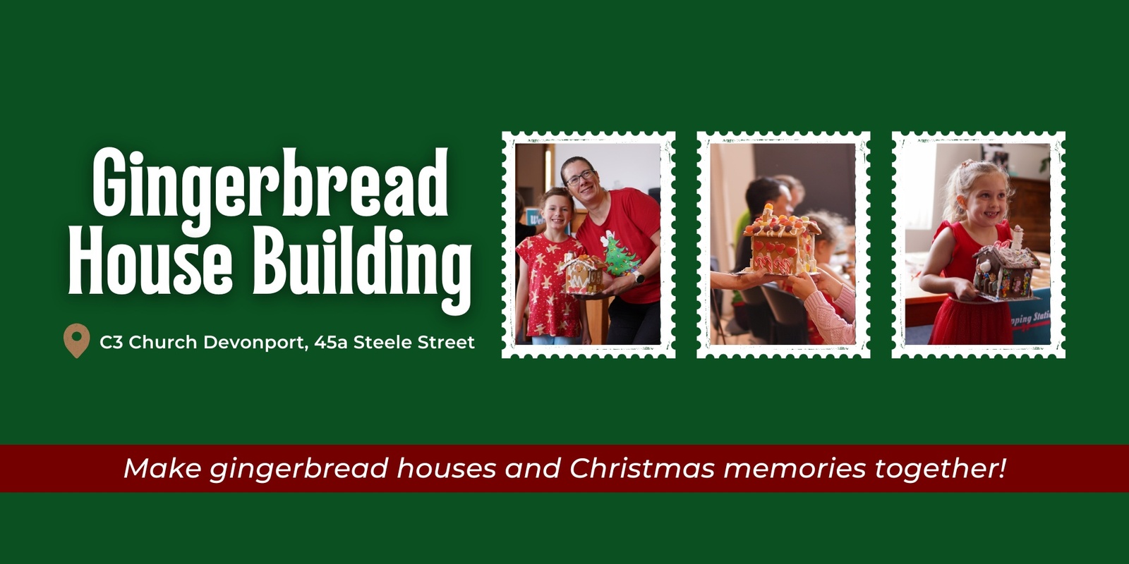 Banner image for Gingerbread House Building | Christmas At Our House