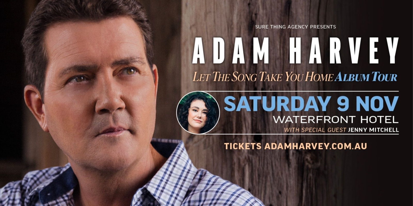 Banner image for ADAM HARVEY Live at The Waterfront - Let The Song Take You Home Album Tour