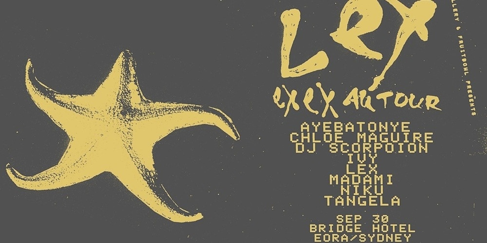 Banner image for Lex - 'Ex Ex' – Eora/Sydney