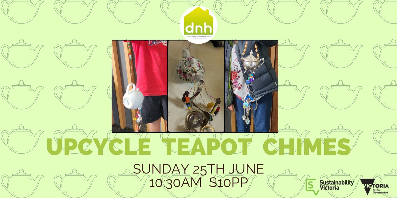 Banner image for Upcycle Teapot Chime Class
