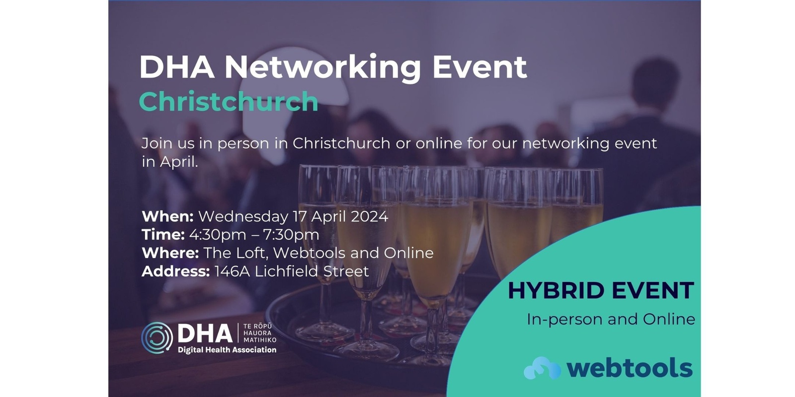 Banner image for DHA Christchurch Networking Event - In Person