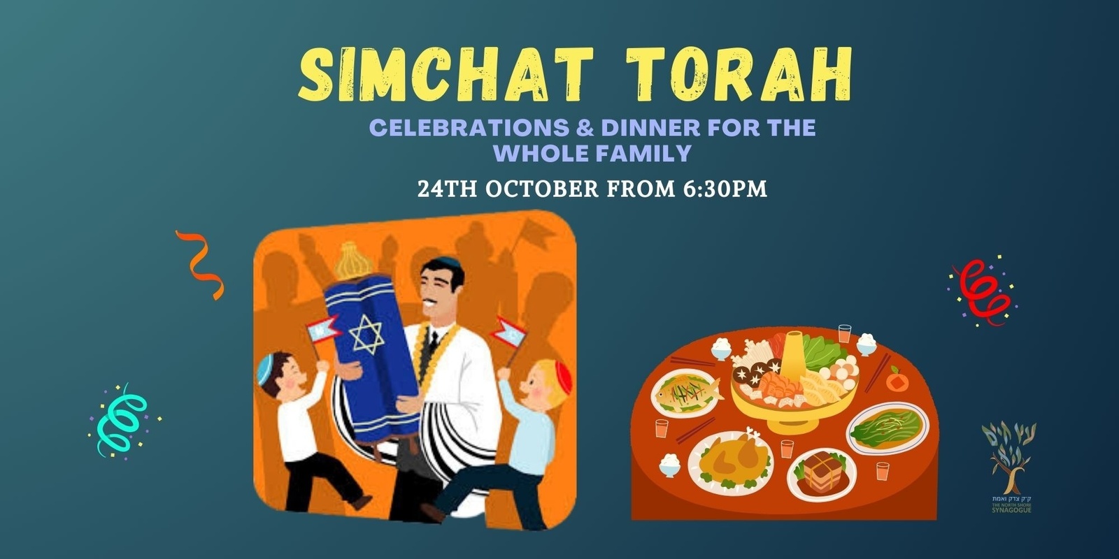 Banner image for Simchat Torah - Celebrations & Dinner