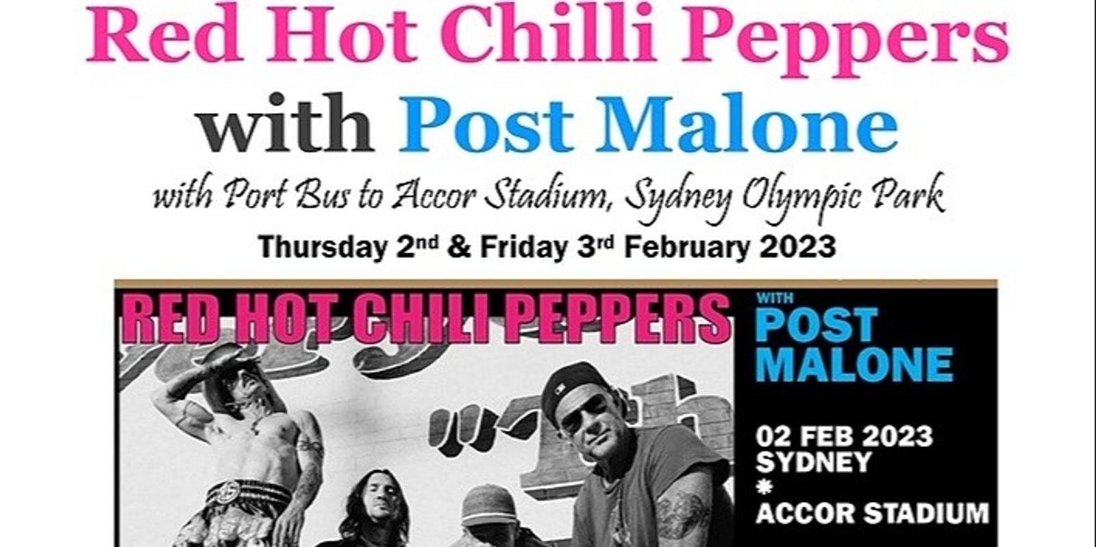 Banner image for Red Hot Chilli Peppers with Post Malone
