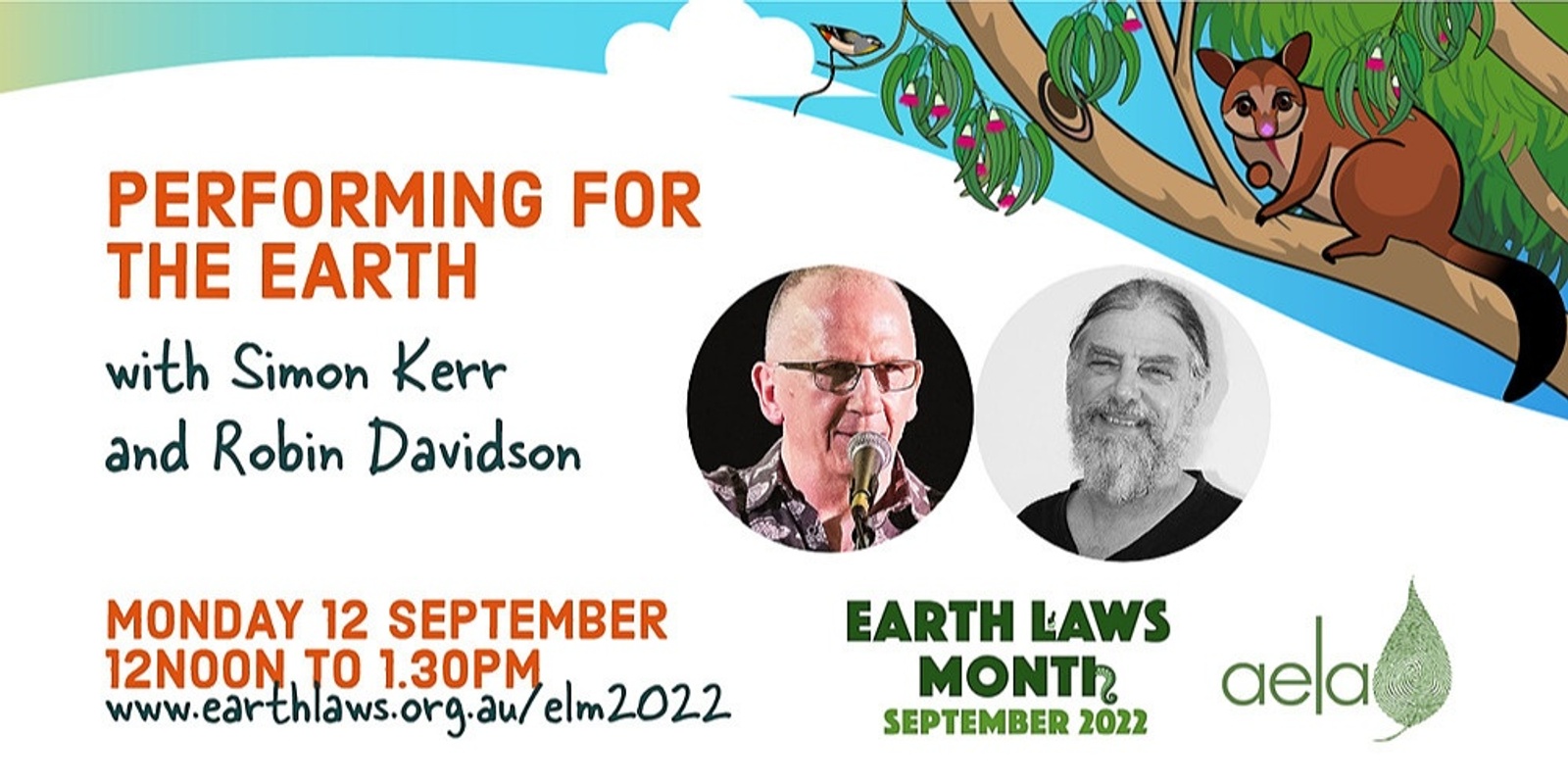 Banner image for Performing for the Earth, with Simon Kerr and Robin Davidson