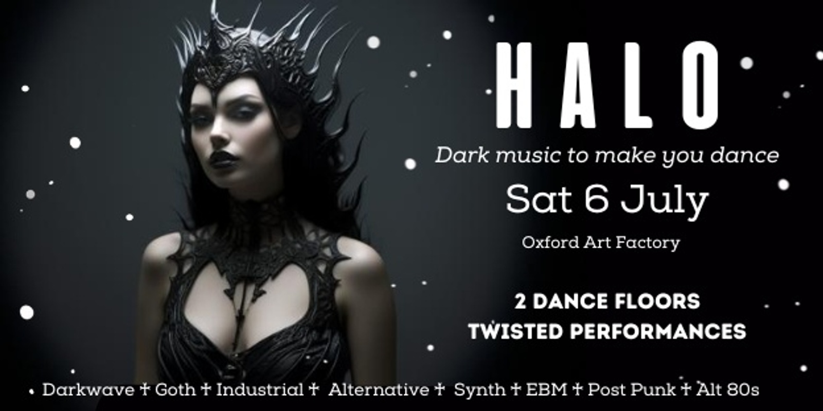 Banner image for HALO Goth & Alt Club: † Black Winter † 6 July        