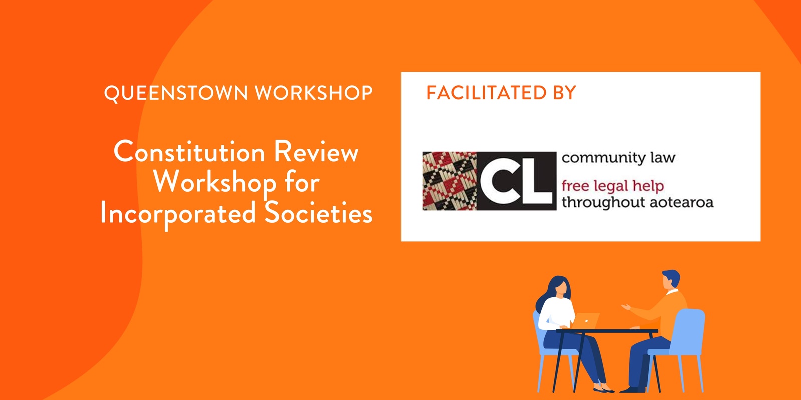 Banner image for Constitution Review Workshop for Incorporated Societies - Queenstown 