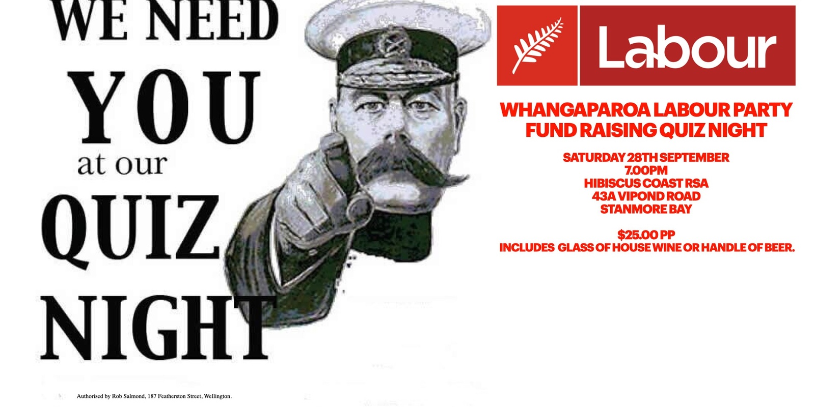 Banner image for Whangaparaoa Labour Party Quiz Night