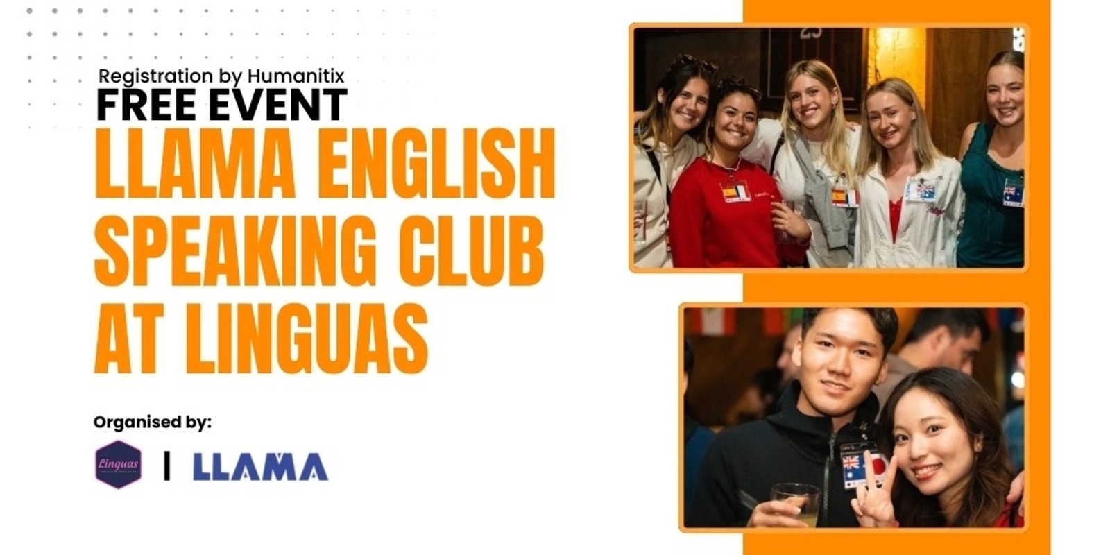 Banner image for LLAMA English Speaking Club at Linguas