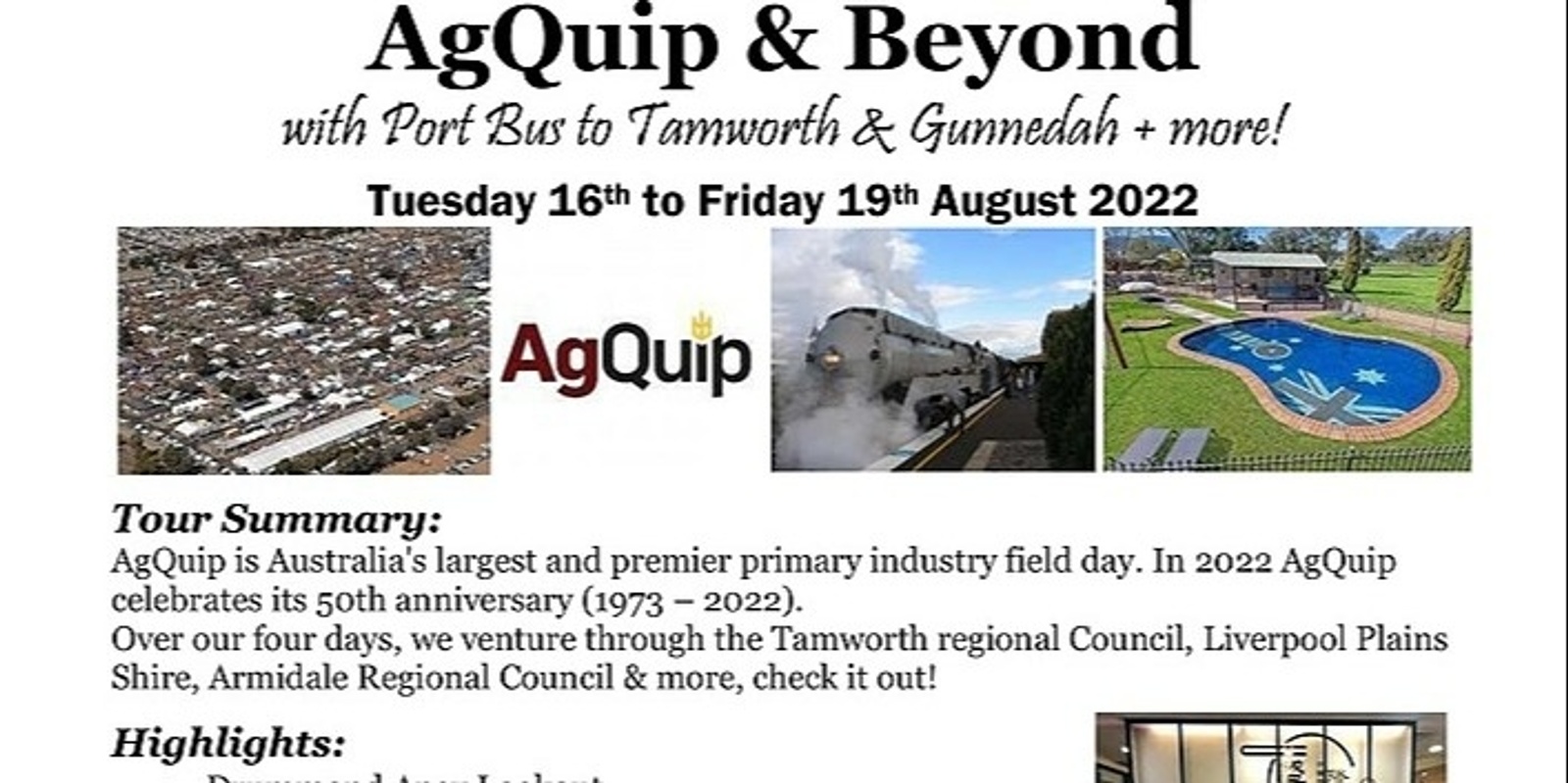 Banner image for AgQuip & Beyond