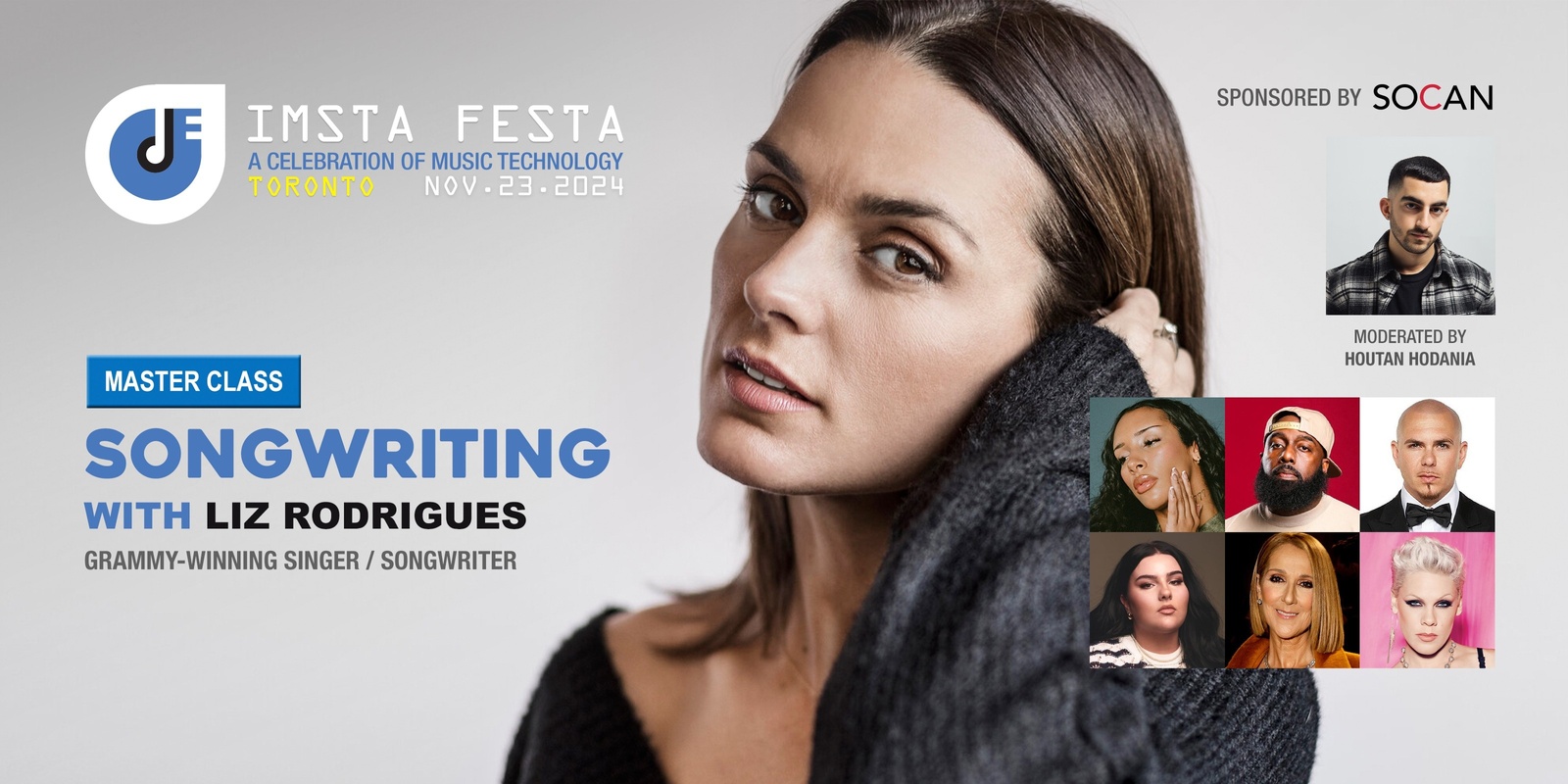 Banner image for Liz Rodrigues Songwriting Master Class at IMSTA FESTA Toronto 2024