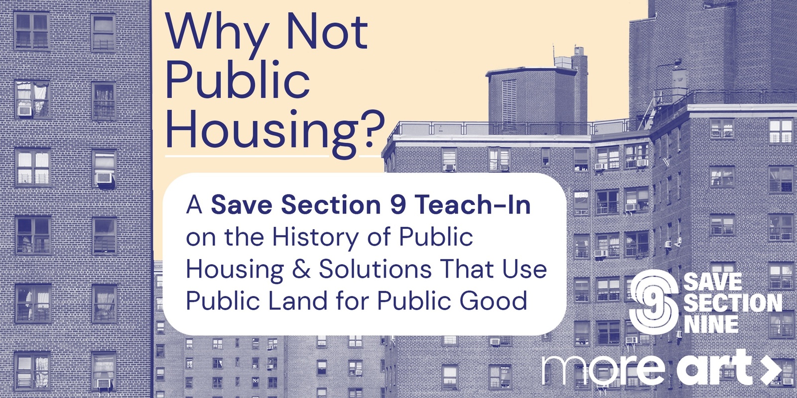Banner image for Why Not Public Housing? A Save Section 9 Teach-In