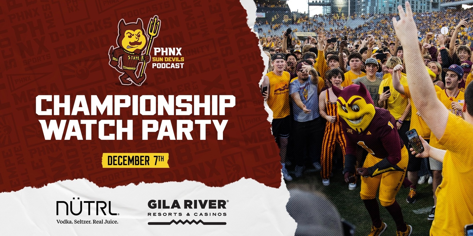 Banner image for PHNX Sun Devils Conference Championship Watch Party