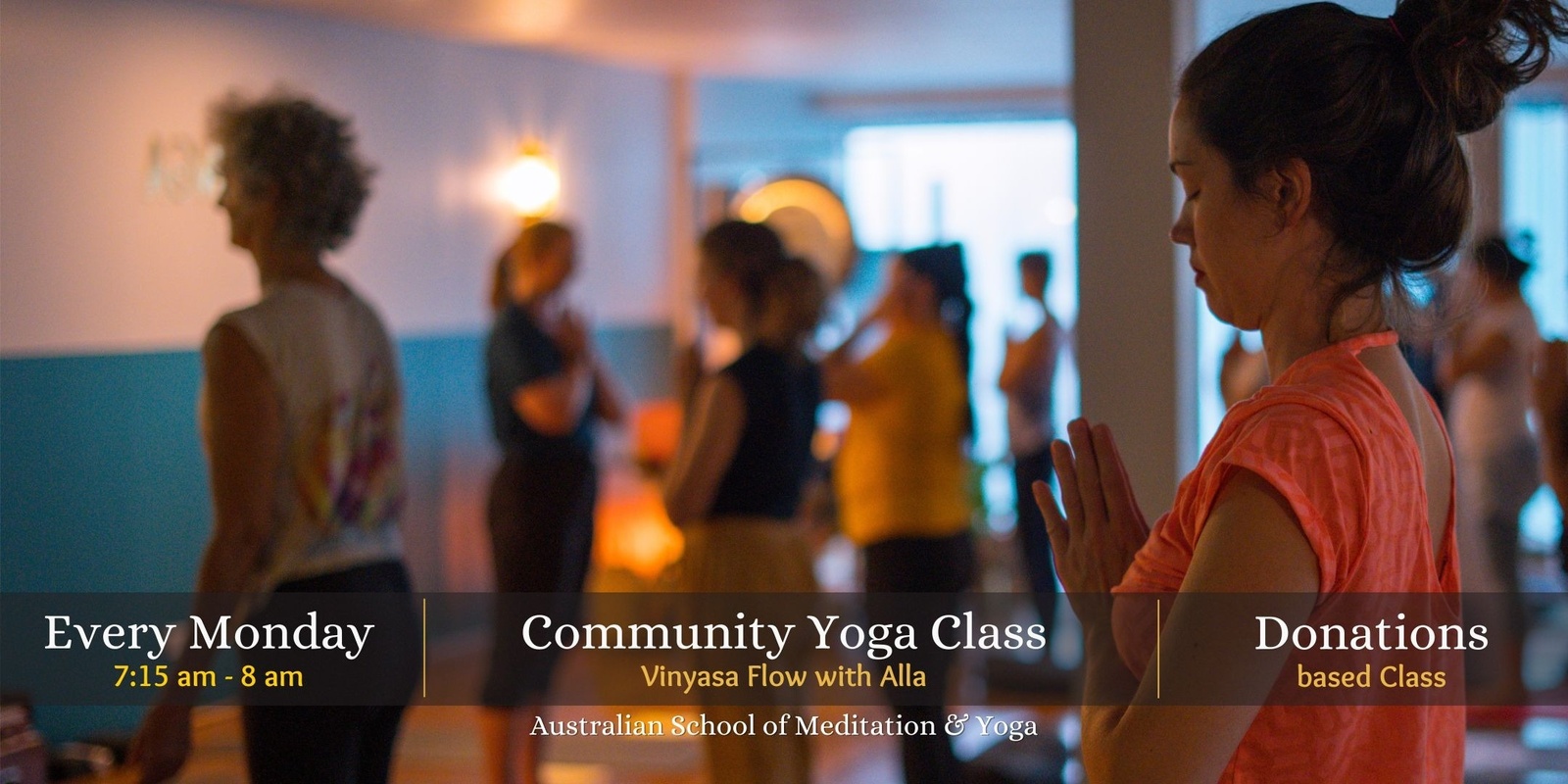 Banner image for Community Yoga Class - Monday 7.15 am