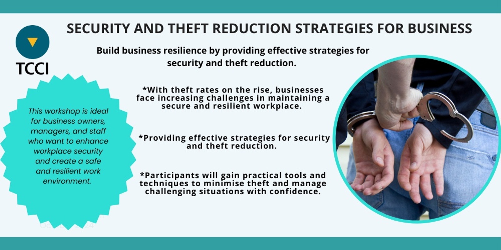 Banner image for Security and Theft Reduction Strategies for Business (Hobart)