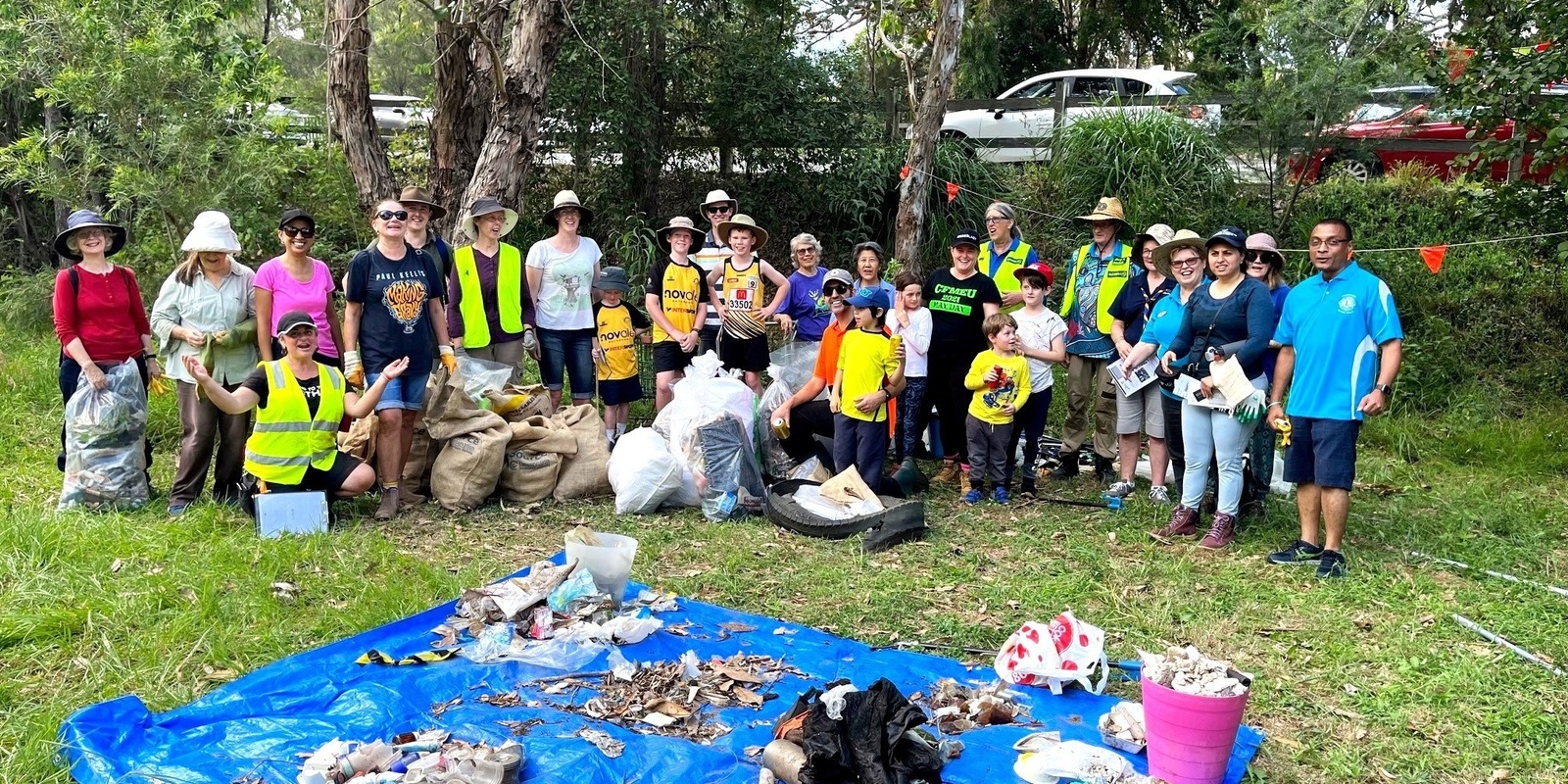 Banner image for "Friends of Toongabbie Creek" and "The Plastic Pluckers" clean Toongabbie Creek CLEAN UP AUSTRALIA DAY 2024