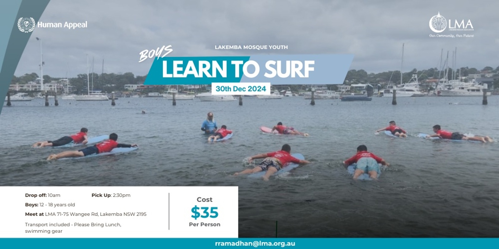 Banner image for Boys Learn to surf