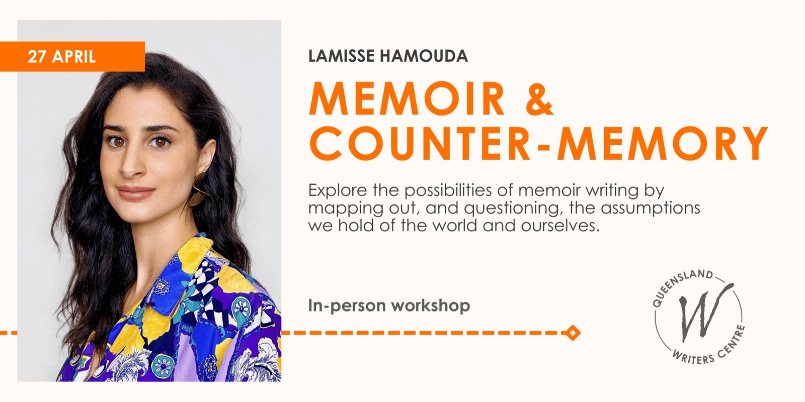 Banner image for Memoir & Counter-Memory with Lamisse Hamouda