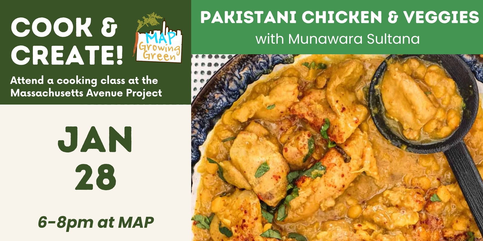 Banner image for Pakistani Home Cooking: Chicken and Veggies