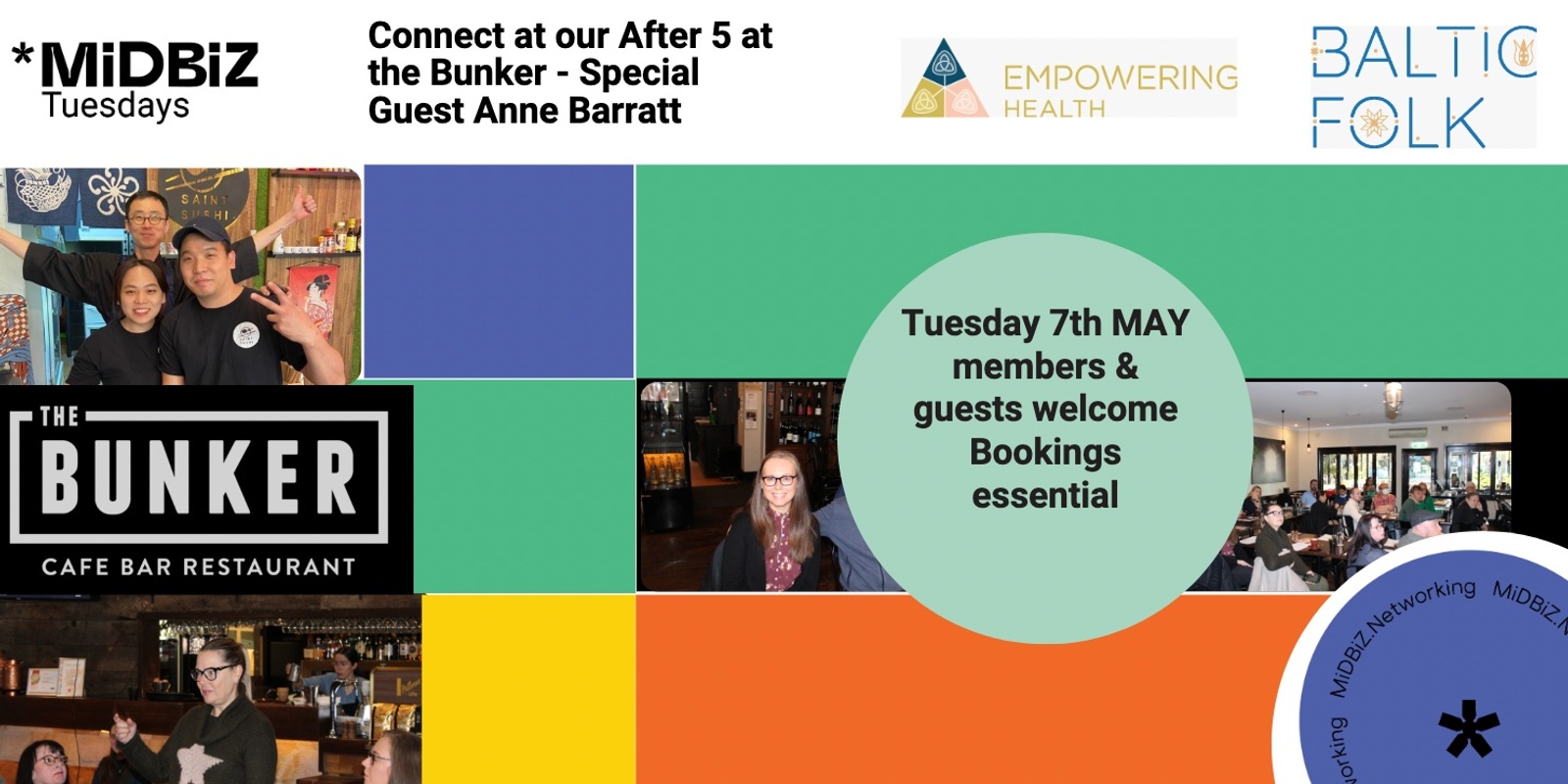 Banner image for After 5 Networking presented by Midbiz - helping you to grow your business