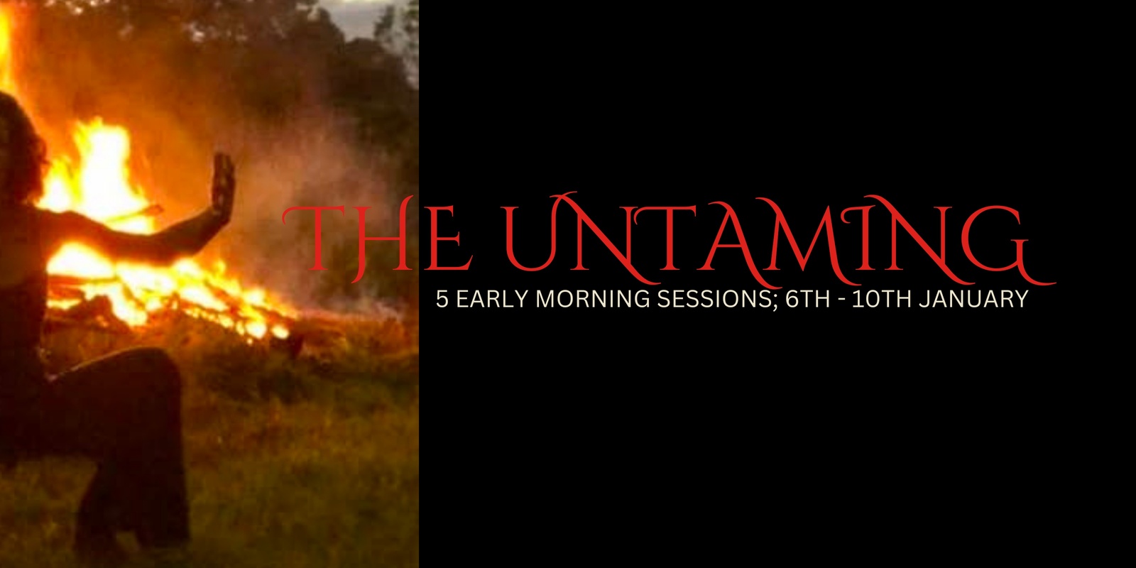 Banner image for The UnTaming; exploring the Fire 