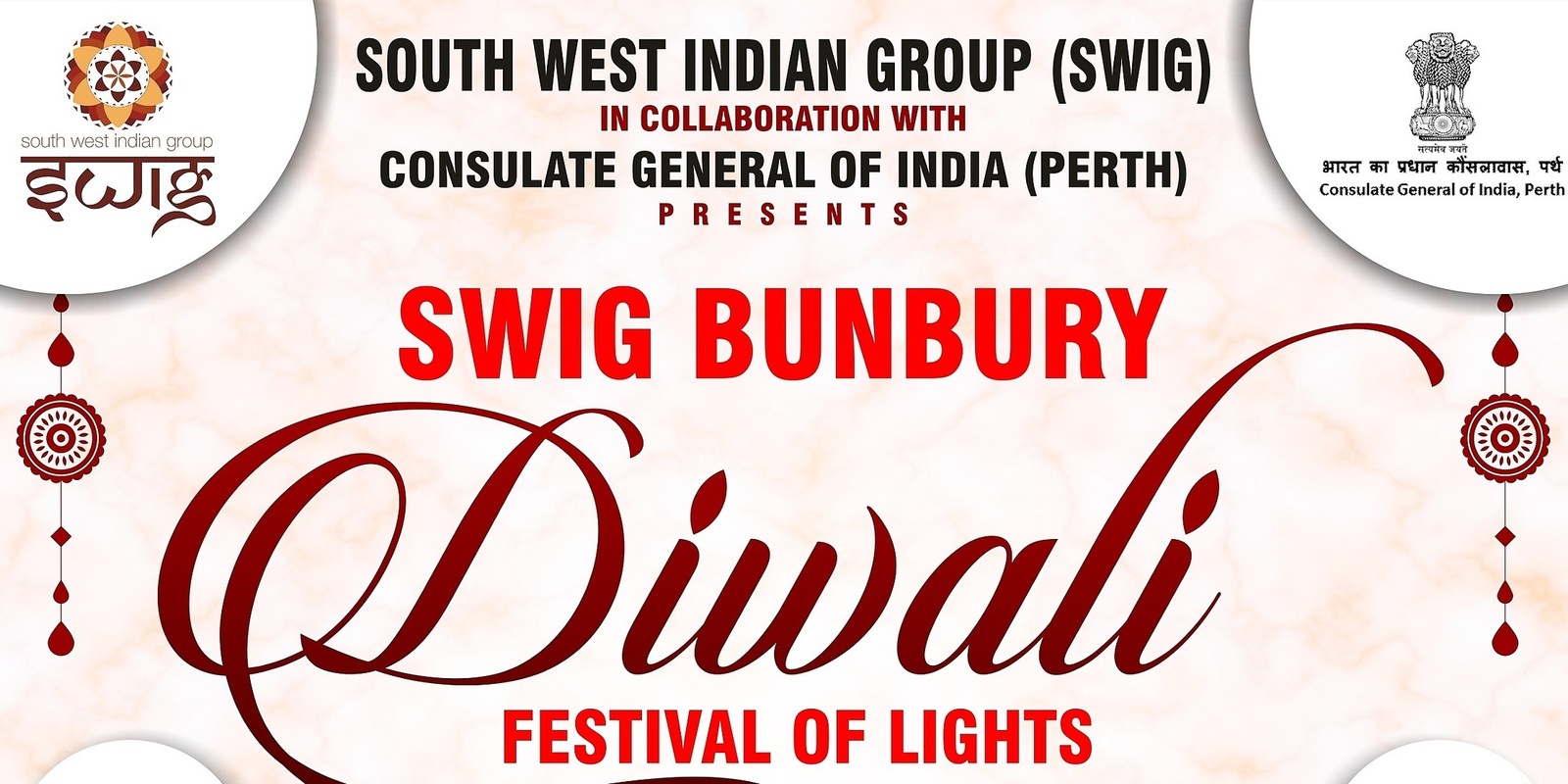 Banner image for SWIG Bunbury Diwali 2023-Festival of Lights