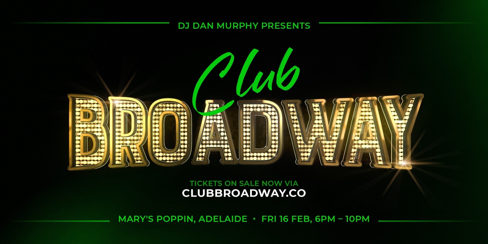 Banner image for Club Broadway: Adelaide [Fri 16 Feb]