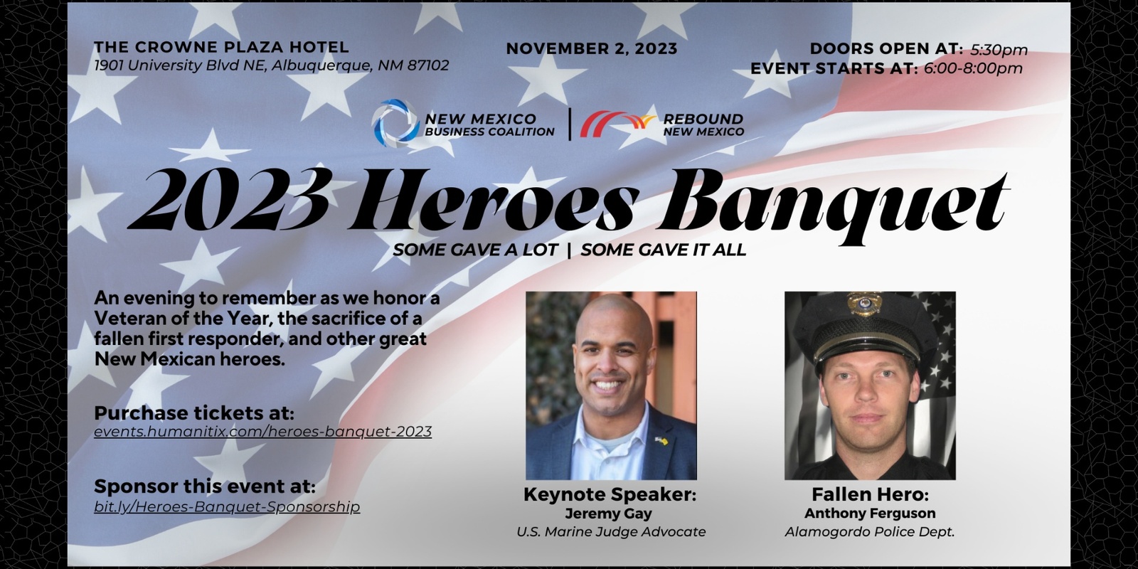 Banner image for 2023 Heroes Banquet