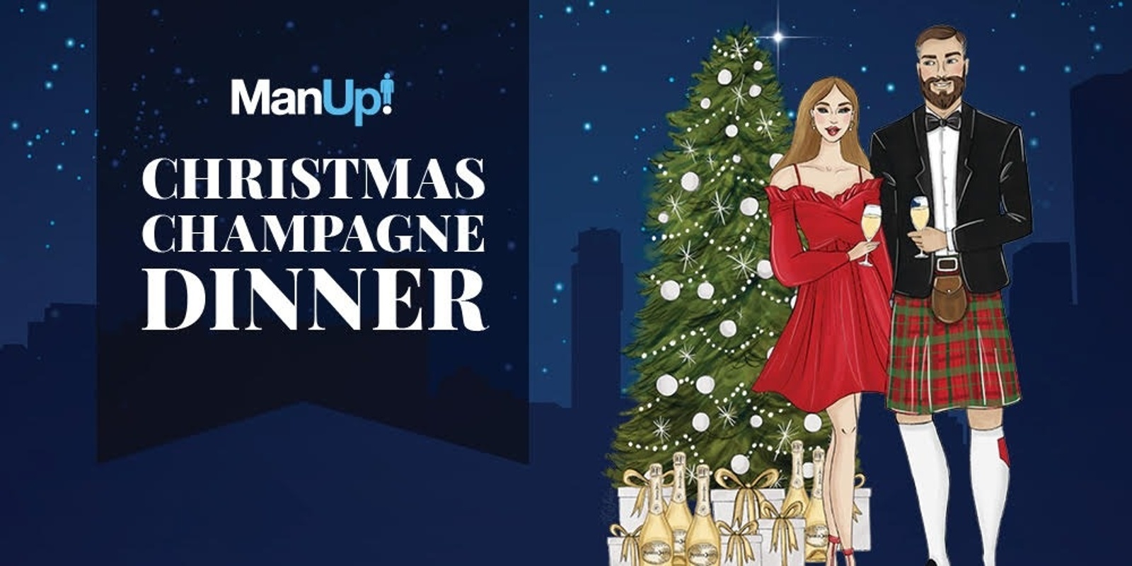 Banner image for The ManUp! Christmas Champagne Dinner 2023