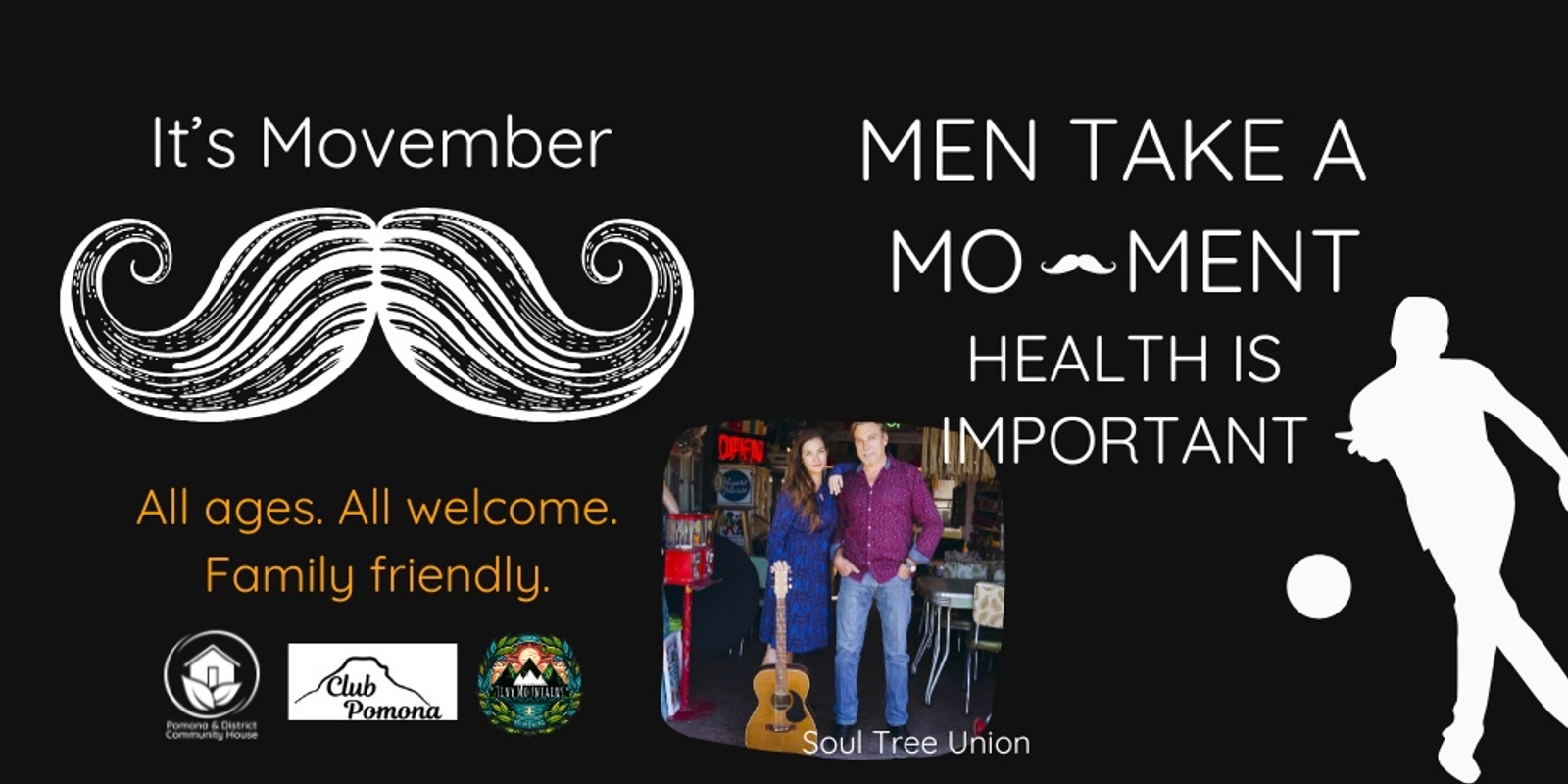 Banner image for Barefoot Bowls, Music & film - It's Movember