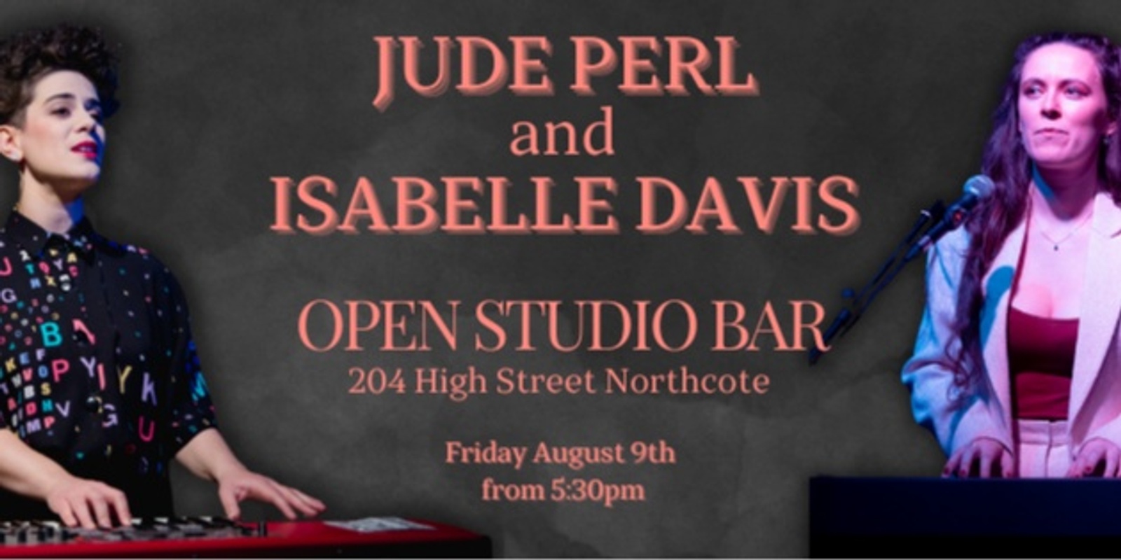 Banner image for Jude Perl and Isabelle Davis - Special feature show 