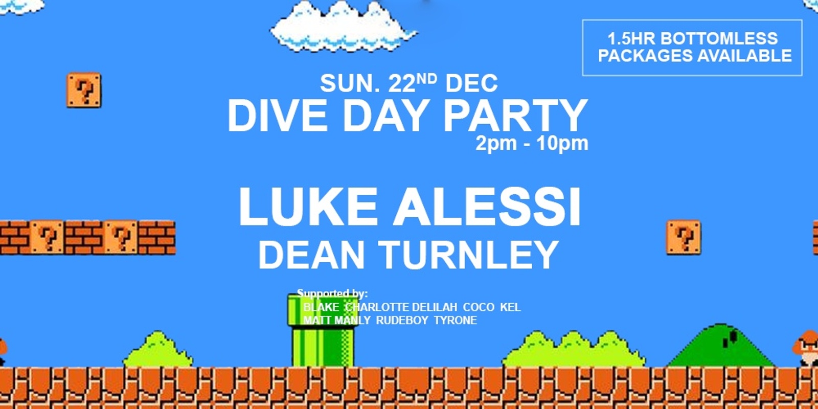 Banner image for DIVE DAY PARTY w/ LUKE ALESSI + DEAN TURNLEY