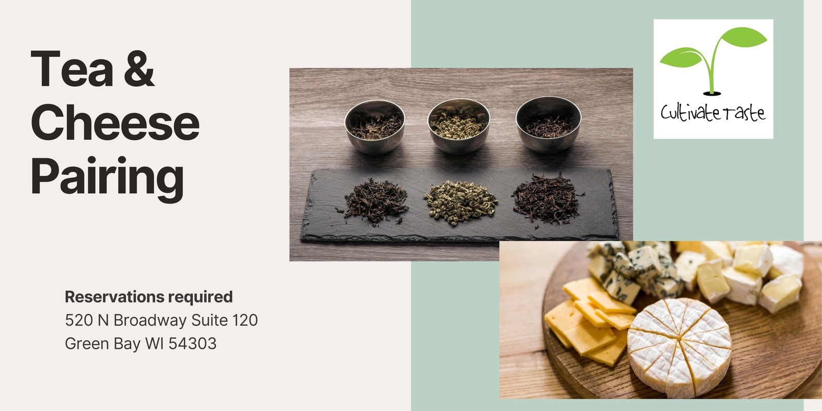 Banner image for Tea & Cheese Pairing